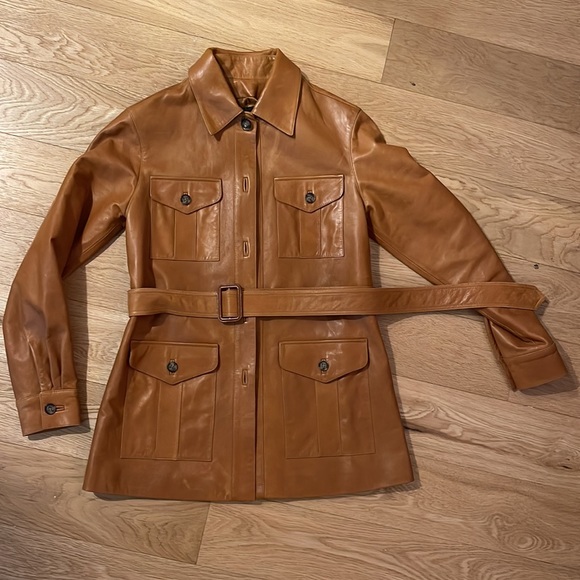 Nili Lotan leather belted jacket - Picture 6 of 7